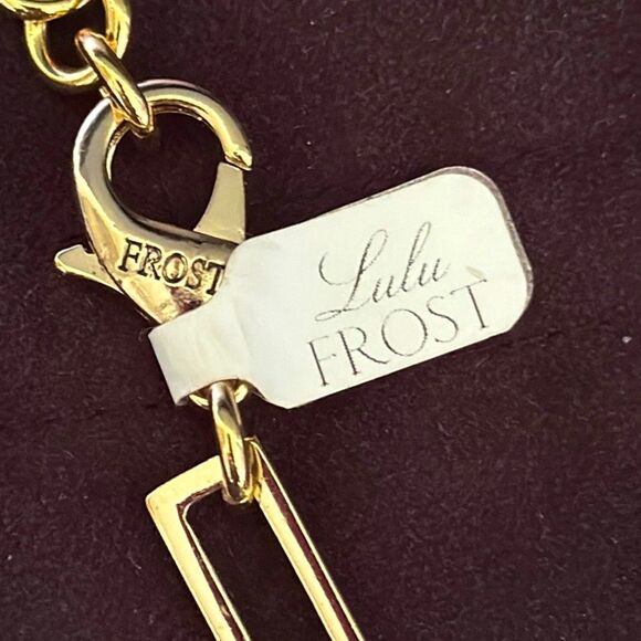 Lulu Frost Mod Mode Midi Necklace – Rare Collector Piece, Art Deco Style, New - Picture 6 of 9